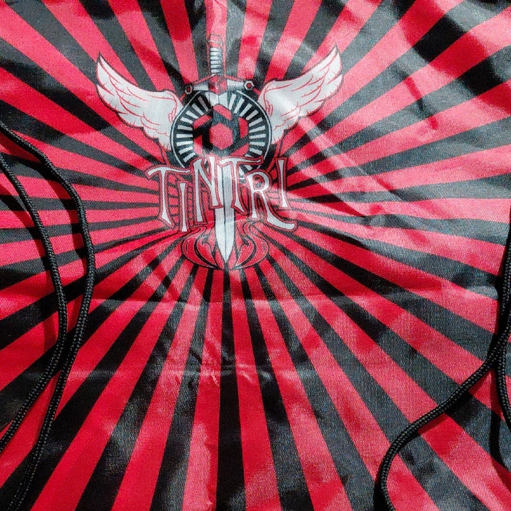 Red And Black Drawstring Backpack - image 1